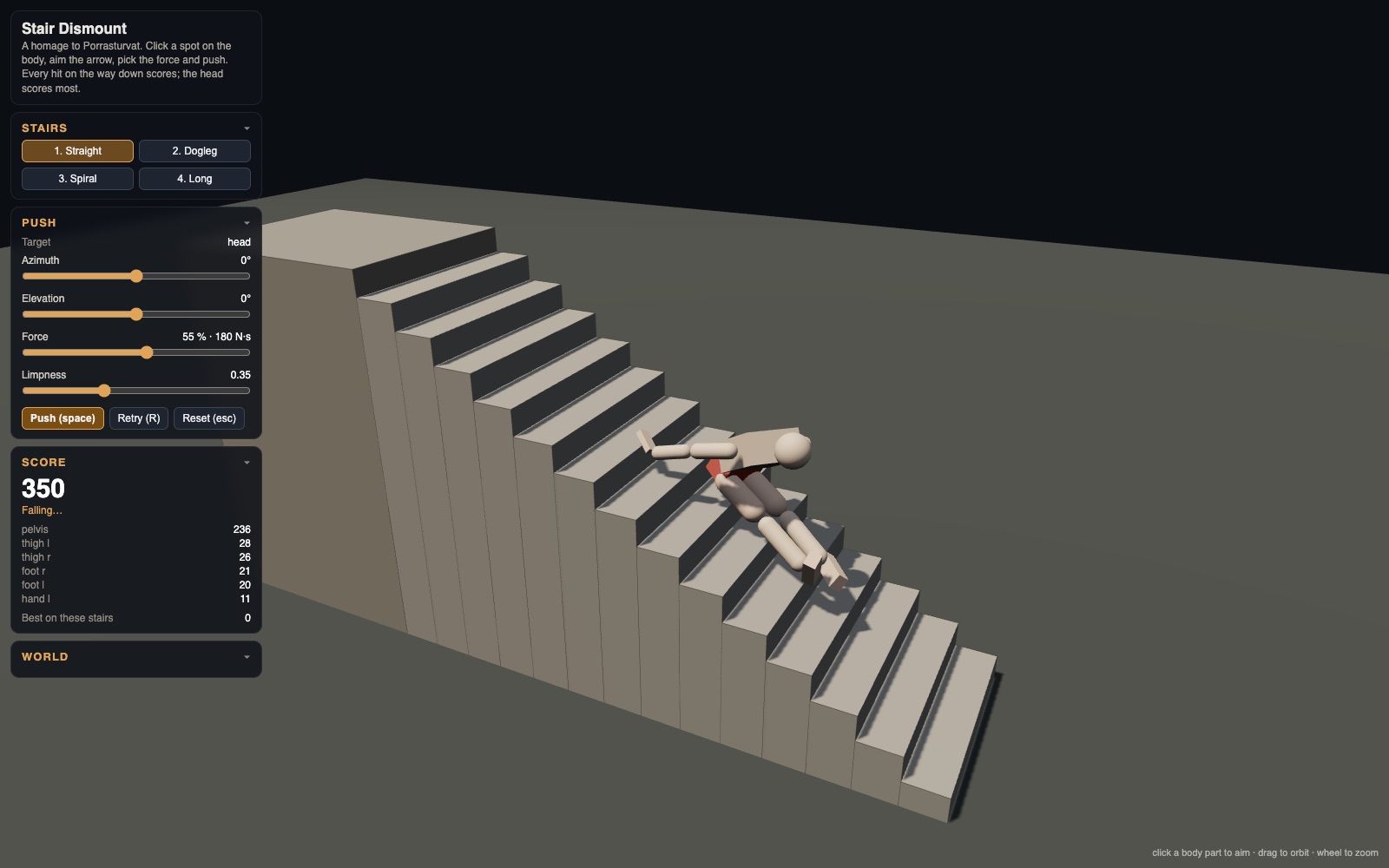 3D Stair Dismount